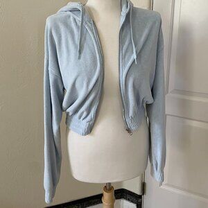 BikBok French Terry Zip-Up Hoodie - Size Small